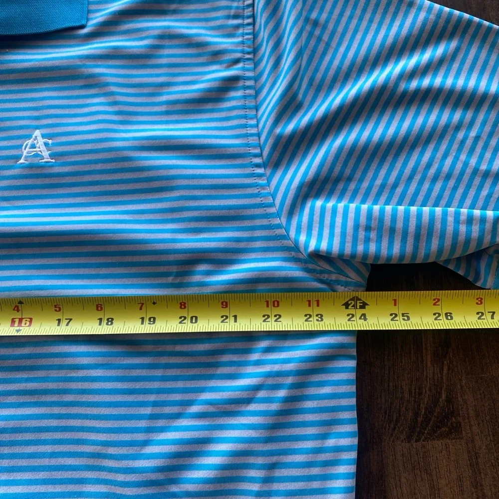 Peter Millar Summer Comfort Polo Shirt Mens Extra Large Striped Stretch Golf - Picture 4 of 5